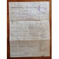 MOTOR VEHICLE LICENCE 1944 KARREEDOUW CAPE PROVINCE UNION of SOUTH AFRICA WWII 3d War Effort x 13.