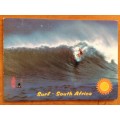 POSTCARD POST CARD SOUTH AFRICA SURFING WAVES SEA POSTED CITY HALL PORT ELIZABETH ESHOWE NATAL.