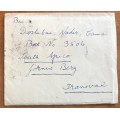 INDIA LETTER from BOMBAY to JOHANNESBURG SOUTH AFRICA 1937 + CONTENTS 1 LETTER WRITTEN in HINDI?