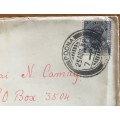 INDIA LETTER from POONA to JOHANNESBURG SOUTH AFRICA 1939 UNUSUAL!!!!