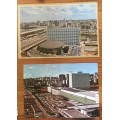 POSTCARDS x 11=POST CARDS=JOHANNESBURG=TRANSVAAL=SOUTH AFRICA=RAILWAY STATION=ROTUNDA=TRAINS=GARDENS