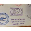 ANTARCTIC MARION ISLAND EMERGENCY CASE CACHET 1987 PAQUEBOT CAPE TOWN SHIP NEUTRON VOYAGE 49 RSA