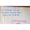 ANTARCTIC POSTED AT SEA off BREIDVIKA 1980 CAPE TOWN PAQUEBOT 2nd KRILL RESEARCH CRUISE AGULHAS