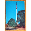 POSTCARD POST CARD COLOUR ALBERT HERTZOG TOWER JOHANNESBURG SPECIAL TOWER DATE STAMP 16.I.1963 BULL.