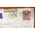 WWII CENSORED MAIL 1942 OPENED BY EXAMINER 4519 GLASGOW SCOTLAND to NEW JERSEY USA AIRMAIL LETTER.
