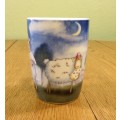 MUG PORCELAIN TEA COFFEE HILARIOUS SHEEP PATTERN STUNNING EXCELLENT CONDITION!!!!