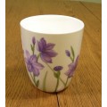 MUG PORCELAIN TEA COFFEE FLOWER PATTERN MORNING IRIS ORTHROSANTHUS LAXUS STUNNING EXCELLENT!!!!