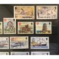 ISLE of MAN Selection of Stamps SHIPS MOTOR BIKES REJECTED DESIGNS CARD I.R. NICHOLSON Read notes...