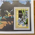 ST. VINCENT CARRIBEAN MINIATURE SHEET SG MS1586 $6 INOPSIS UTRICULARIOIDES ORCHID FLOWERPLANT BIRDS