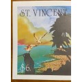 ST. VINCENT CARRIBEAN MINIATURE SHEET SG MS1586 $6 INOPSIS UTRICULARIOIDES ORCHID FLOWERPLANT BIRDS