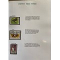 THEMATIC COLLECTION SNIPPETS from NATURE MINI CLUB LEVEL EXHIBIT NEATLY WRITTEN UP 62 STAMPS 21 PAGE