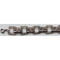 FILIGREE STERLING SILVER BRACELET 16 grams 210mm clasp to loop 15mm widest point!!! Beautiful!!!