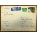 POSTCARD NETHERLANDS AIRMAIL POSTED to SOUTH AFRICA DONALD DUCK WALT DISNEY PRODUCTION 1985 FOOTBALL
