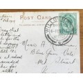 POSTCARD CAPE of GOOD HOPE UNION of SOUTH AFRICA WILLOWMORE 1919 JANSENVILLE RIETFONTEIN LOVE CARD.