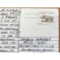 POSTCARD POST CARD PORT ALFRED KOWIE RIVER EASTERN CAPE BRIDGE BOATS LAGOON BEACH HARBOUR.