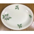 PLATTER OVAL LARGE GRINDLEY MADE in ENGLAND FLOWERS FLORAL circa 1954.