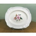 PLATTER RECTANGULAR ALFRED MEAKIN MADE in ENGLAND HIBISCUS FLOWERS FLORAL 1945+