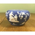 WEDGWOOD style BOWL BLUE and WHITE NO LID Please read notes.......