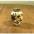 GOUDA HOLLAND SMALL VASE 1939 JULY(5) 2854 TALA PATTERN FLOWERS FLORAL STUNNING PIECE!!!