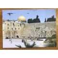 POSTCARD POST CARD ISRAEL JERUSALEM THE WAILING WALL TEMPLE MOUNT posted incoming to SOUTH AFRICA.