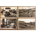 POSTCARDS x 4 SEPIA POST CARDS THE HANGING GARDENS OF LONDON SELFRIDGES ROSES PONDS ARCHES.