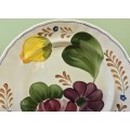 BELLE FIORI MAIN COURSE MEAT DINNER PLATE WOOD and SONS HAND PAINTED ENGLAND FLOWERS BELLE FIORE