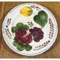 BELLE FIORI FISH ENTREE PLATE WOOD and SONS HAND PAINTED ENGLAND FLOWERS BELLE FIORE FLOWERS FLORAL.