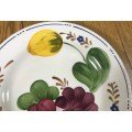 BELLE FIORI=FISH=ENTREE PLATE=WOOD and SONS=HAND PAINTED=ENGLAND=FLOWERS=BELLE FIORE=FLOWERS=FLORAL.