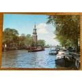 POSTCARDS x 4 POST CARDS AMSTERDAM NETHERLANDS BOATS TUGS BARGES 1959 1966 1980 1994 ROBINSON CRUSOE