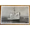 POSTCARD POST CARD MALLORCA SPAIN CORREO CIUDAD DE IBIZA STEAMSHIP CRUISE PASSENGER SHIP REAL PHOTO.