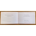 CHRISTMAS + NEW YEAR GREETING CARD SOUTH AFRICAN RESERVE BANK SIGNED DIVISIONAL HEAD JOHANN MEIRING.