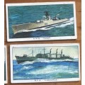 SHIPS OF THE BRITISH NAVY CARDS x 12 KELLOGG COMPANY GREAT BRITAIN DESTROYER SUBMARINE HELICOPTER