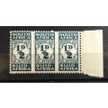 UNION of SOUTH AFRICA POSTAGE DUE STAMPS 1943-44 NEW DESIGN SACC 29-32 + 31A MNH 5 x UNITS of 3.