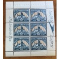 UNION of SOUTH AFRICA BOOKLET PANES x 3 1 1/2d mines reduced size 1941 SACC86 SG87b AIR MAIL LUG POS