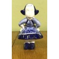 Dutch girl figurine porcelain blue and white