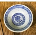 ORIENTAL CHINESE PORCELAIN SPOONS x 2 + BOWL x 1 MADE IN CHINA Read description...