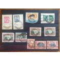 SOUTHERN RHODESIA POSTMARKS x 11 1931-57 BULAWAYO STATION BANKET JUNCTION FIGTREE QUEENS MINE MUSUME