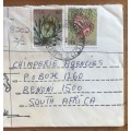 REGISTERED LETTER MIDDELBURG to BENONI 1980 COMIC SOLDIER RUNNING WITH RIFLE!! CHIMPERIE AGENCIES.