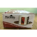MARANELO 6 x DEMITASSE EXPRESSO COFFEE Cups and Saucers  WILD ANIMALS ZEBRA CROC GIRAFFE BOXED