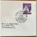 National Stamp Exhibition PAARL 13-16 October 1965 Official Souvenir CDS Cover Posted Bloemfontein