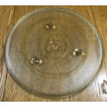 ROUND GLASS MICROWAVE BASE REVOLVING TRAY INSERT 314mm diameter x 19mm deep USED GOOD CONDITION