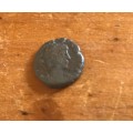 ROMAN COIN c300 A.D. Bronze? 13mm diameter 2,4 grams.
