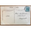 POSTCARD POST CARD POSKAART MISS ZENA DARE ENGLSI ACTRESS DURBAN to MAYVILLE 1905 NATAL