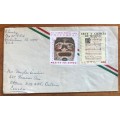 MEXICO to CANADA AIRMAIL LETTER 1975 MUSIC BUZON COLONIAL JUAN PABLOS