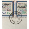 NATAL FLOOD DISASTER 1987 VLOEDRAMP CARD Westville Durban CDS 30.11.87 (Correct date 1.12.87)!!