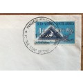 SOUTH AFRICA CENTENARY of the FIRST `CAPE TRIANGULAR` STAMPS FDC`s x 2 1953