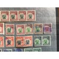 SOUTHERN RHODESIA REVENUE STAMPS 1d - £5 x 46 items COAT of ARMS ISSUES