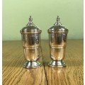 PEPPER SHAKERS x pair (2) STERLING SILVER BIRMINGHAM 1941 ERNEST W. HAYWOOD ENGLAND GREAT BRITAIN