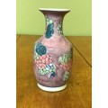 VASE POTTERY CERAMIC with bunches of grapes & vine decoration for flowers  floral  Made in CHINA.