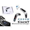 CARS7- BLUETOOTH CAR CHARGER WITH DIGITAL DISPLAY FOR MOBILE PHONE